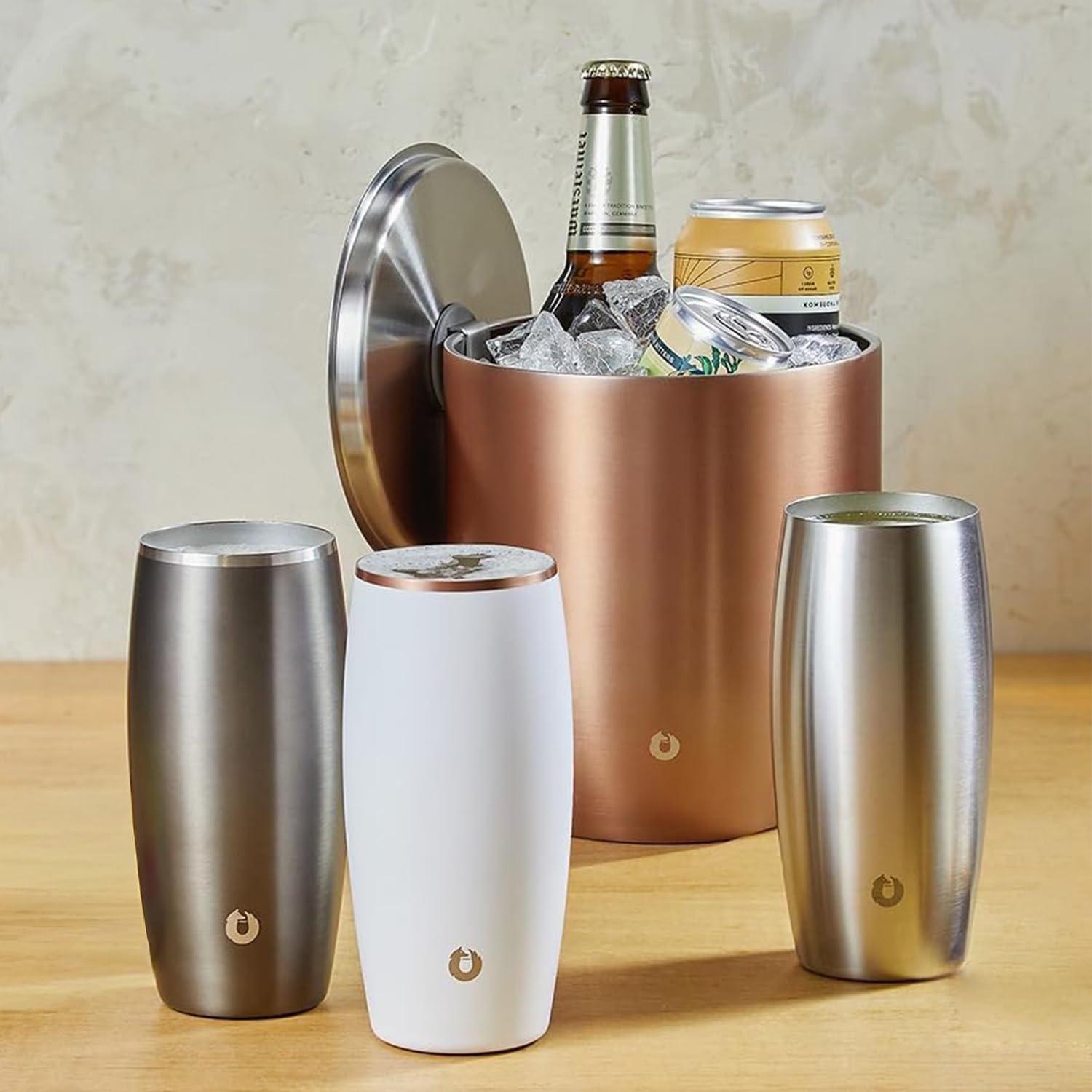 Amazon.com | SNOWFOX Insulated Beer Glasses, Premium Vacuum